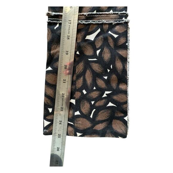 Tuleh Printed Brown Trench Coat Size 2 Cotton Geometric - Picture 11 of 15